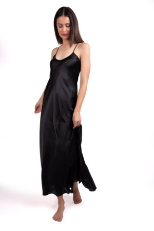 0826 SATIN LONG NIGHT DRESS