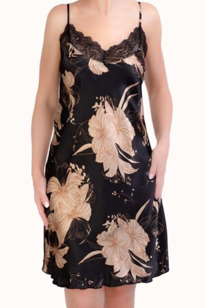 0801 SATIN NIGHTDRESS LACE