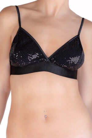 1740 BLACK SEQUIN BODICE